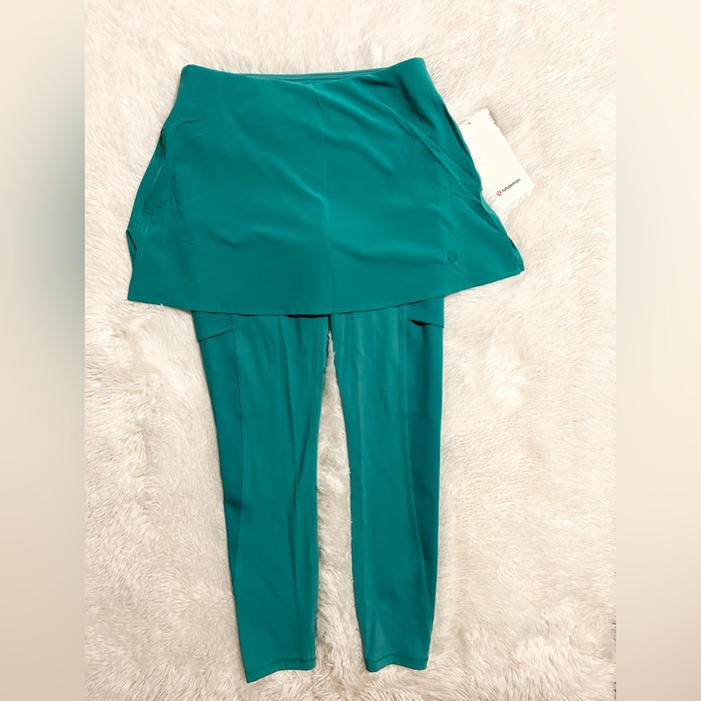Lululemon 2 in 1 High Rise Tennis Skirt Leggings 25”